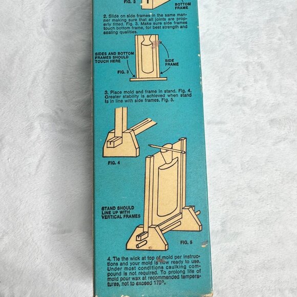 Vintage Candle Mold Holder No. 6400  American Handicrafts Made in USA - Picture 7 of 9